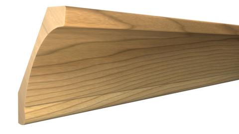 Profile View of Crown Molding, product number CR-512-102-1-MA - 1-1/16" x 5-3/8" Maple Crown - $8.99/ft sold by American Wood Moldings