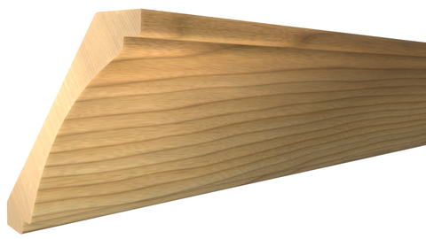 Profile View of Crown Molding, product number CR-516-028-1-MA - 7/8" x 5-1/2" Maple Crown - $8.12/ft sold by American Wood Moldings