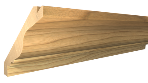 Profile View of Crown Molding, product number CR-518-026-2-MA - 13/16" x 5-9/16" Maple Crown - $6.50/ft sold by American Wood Moldings