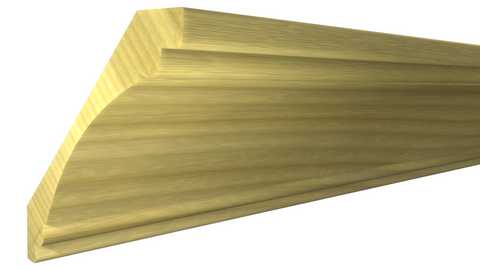 Profile View of Crown Molding, product number CR-800-030-1-PO - 15/16" x 8" Poplar Crown - $6.47/ft sold by American Wood Moldings