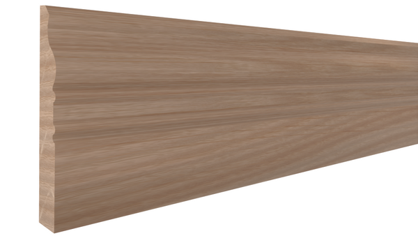 Profile View of Decorative Embossed Molding, product number DE-328-021-1-RO - 21/32" x 3-7/8" Red Oak Decorative Embossed Molding - $13.81/ft sold by American Wood Moldings