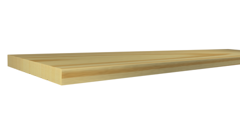 Profile View of Door Jamb, product number DJ-708-022-1-CP - 11/16" x 7-1/4" Clear Pine Door Jamb - $6.21/ft sold by American Wood Moldings