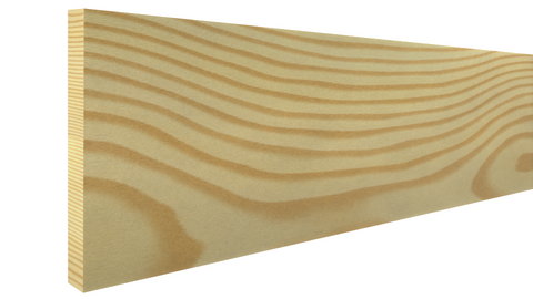 Profile View of Lattice Molding, product number LA-104-008-1-CP - 1/4" x 1-1/8" Clear Pine Lattice - $0.87/ft sold by American Wood Moldings