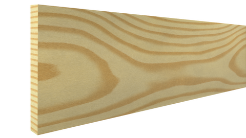 Profile View of Lattice Molding, product number LA-112-008-1-CP - 1/4" x 1-3/8" Clear Pine Lattice - $1.05/ft sold by American Wood Moldings