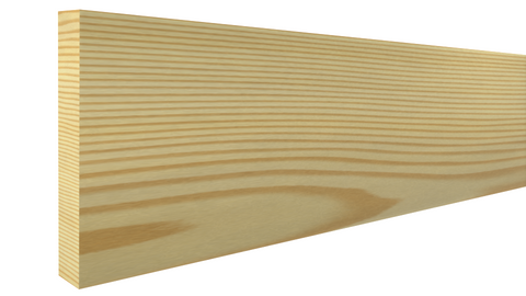 Profile View of Lattice Molding, product number LA-116-008-1-CP - 1/4" x 1-1/2" Clear Pine Lattice - $1.08/ft sold by American Wood Moldings
