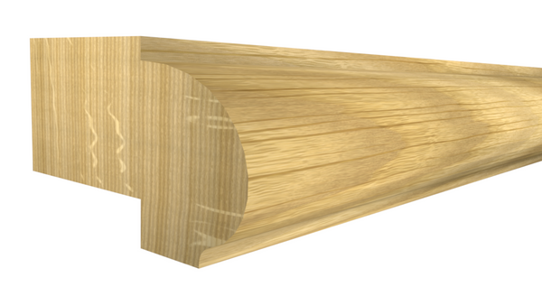 LR-108-024-1-WO - 3/4" x 1-1/4" White Oak Light Rail - $5.58/ft