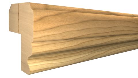Profile View of Light Rail Molding, product number LR-116-108-1-MA - 1-1/4" x 1-1/2" Maple Light Rail - $5.15/ft sold by American Wood Moldings