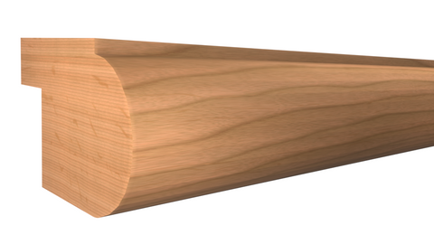 Profile View of Light Rail Molding, product number LR-200-110-1-CH - 1-5/16" x 2" Cherry Light Rail - $5.49/ft sold by American Wood Moldings
