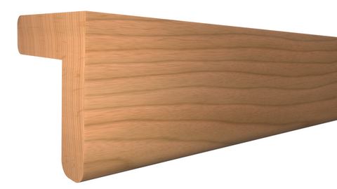 Profile View of Outside Corner Molding, product number OC-100-100-1-CH - 1" x 1" Cherry Outside Corner - $2.25/ft sold by American Wood Moldings