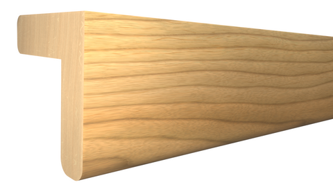Profile View of Outside Corner Molding, product number OC-100-100-1-MA - 1" x 1" Maple Outside Corner - $2.36/ft sold by American Wood Moldings
