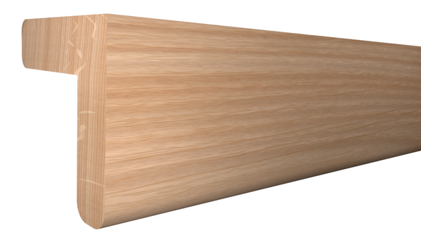 Profile View of Outside Corner Molding, product number OC-100-100-1-RO - 1" x 1" Red Oak Outside Corner - $2.28/ft sold by American Wood Moldings