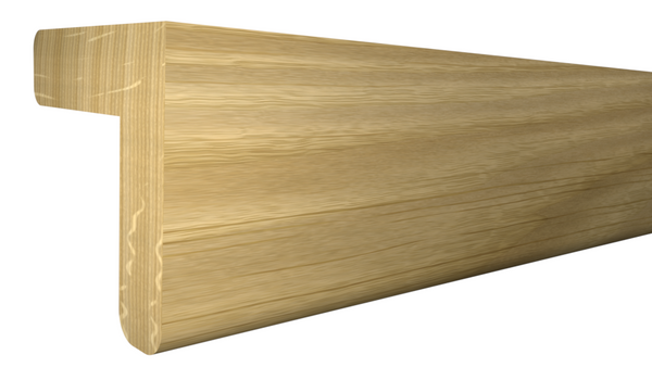 Profile View of Outside Corner Molding, product number OC-100-100-1-WO - 1" x 1" White Oak Outside Corner - $4.35/ft sold by American Wood Moldings