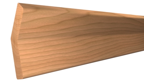 Profile View of Outside Corner Molding, product number OC-110-016-1-CH - 1/2" x 1-5/16" Cherry Outside Corner - $2.86/ft sold by American Wood Moldings