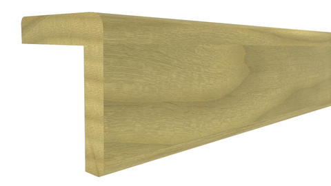 Profile View of Outside Corner Molding, product number OC-116-116-1-PO - 1-1/2" x 1-1/2" Poplar Outside Corner - $3.30/ft sold by American Wood Moldings