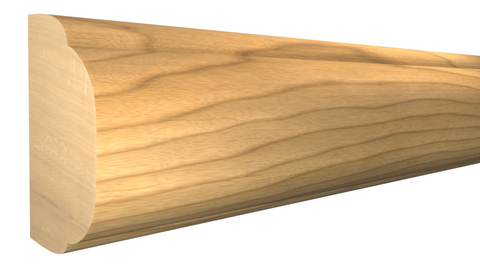 Profile View of Panel Molding, product number PA-016-024-1-MA - 3/4" x 1/2" Maple Panel Molding - $2.19/ft sold by American Wood Moldings