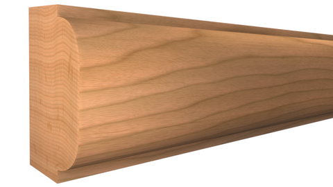 Profile View of Panel Molding, product number PA-024-016-2-CH - 1/2" x 3/4" Cherry Panel Molding - $1.92/ft sold by American Wood Moldings