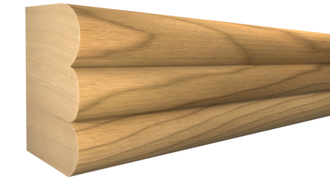 Profile View of Panel Molding, product number PA-025-017-1-MA - 17/32" x 25/32" Maple Panel Molding - $2.19/ft sold by American Wood Moldings