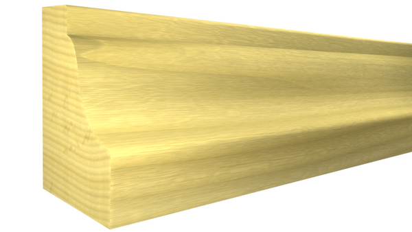 Profile View of Panel Molding, product number PA-100-024-1-PO - 3/4" x 1" Poplar Panel Molding - $1.78/ft sold by American Wood Moldings