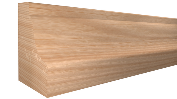 Profile View of Panel Molding, product number PA-100-024-1-RO - 3/4" x 1" Red Oak Panel Molding - $1.78/ft sold by American Wood Moldings