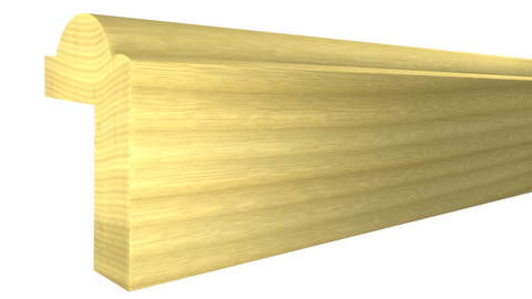 Profile View of Panel Molding, product number PA-100-024-2-PO - 3/4" x 1" Poplar Panel Molding - $1.78/ft sold by American Wood Moldings