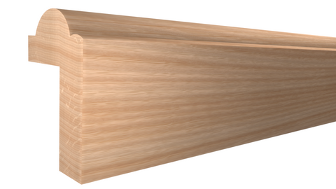 Profile View of Panel Molding, product number PA-100-024-2-RO - 3/4" x 1" Red Oak Panel Molding - $1.78/ft sold by American Wood Moldings