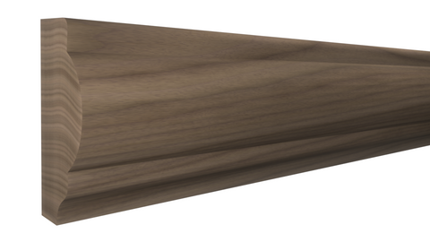 Profile View of Panel Molding, product number PA-106-016-1-WA - 1/2" x 1-3/16" Walnut Panel Molding - $6.00/ft sold by American Wood Moldings