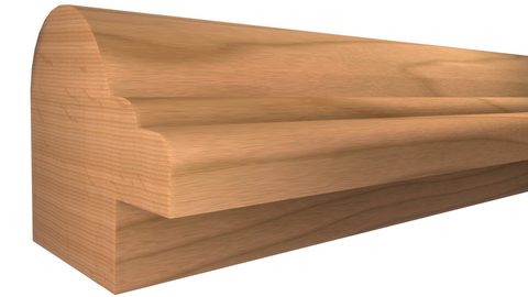 Profile View of Panel Molding, product number PA-108-104-1-CH - 1-1/8" x 1-1/4" Cherry Panel Molding - $2.94/ft sold by American Wood Moldings