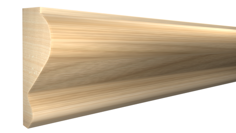Profile View of Panel Molding, product number PA-112-022-1-BI - 11/16" x 1-3/8" Birch Panel Molding - $3.45/ft sold by American Wood Moldings