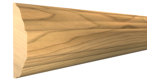 Profile View of Panel Molding, product number PA-116-019-1-MA - 19/32" x 1-1/2" Maple Panel Molding - $2.76/ft sold by American Wood Moldings