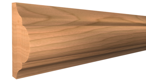 Profile View of Panel Molding, product number PA-116-024-3-CH - 3/4" x 1-1/2" Cherry Panel Molding - $2.74/ft sold by American Wood Moldings