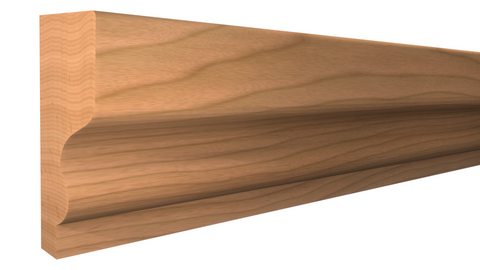 Profile View of Panel Molding, product number PA-116-024-4-CH - 3/4" x 1-1/2" Cherry Panel Molding - $2.74/ft sold by American Wood Moldings