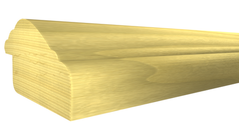 Profile View of Panel Molding, product number PA-116-026-1-PO - 13/16" x 1-1/2" Poplar Panel Molding - $2.22/ft sold by American Wood Moldings