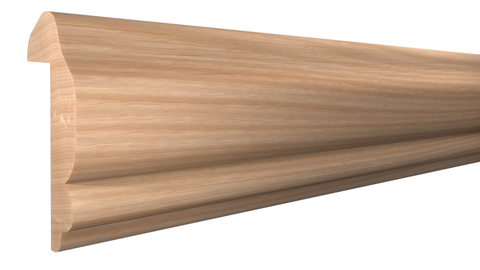 Profile View of Panel Molding, product number PA-128-028-2-RO - 7/8" x 1-7/8" Red Oak Panel Molding - $2.85/ft sold by American Wood Moldings