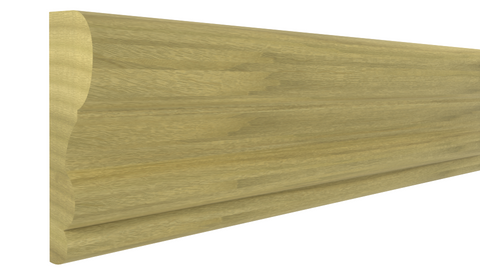 Profile View of Panel Molding, product number PA-204-024-1-PO - 3/4" x 2-1/8" Poplar Panel Molding - $3.83/ft sold by American Wood Moldings