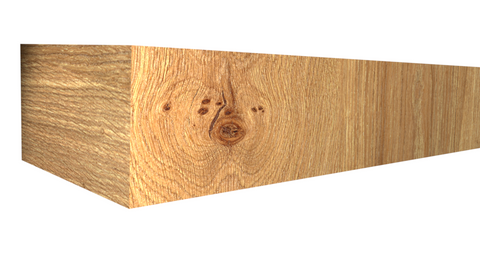 Profile View of Parting Stop Molding, product number PS-024-016-1-KAL- 1/2" x 3/4" Knotty Alder Parting Stop - $1.64/ft sold by American Wood Moldings