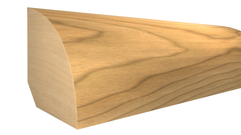 Profile View of Quarter Round Molding, product number RO-022-022-1-MA - 11/16" x 11/16" Maple Quarter Round - $2.19/ft sold by American Wood Moldings