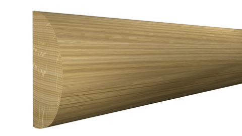 RO-024-012-1-WO - 3/8" x 3/4" - White Oak Half Round - $3.63/ft
