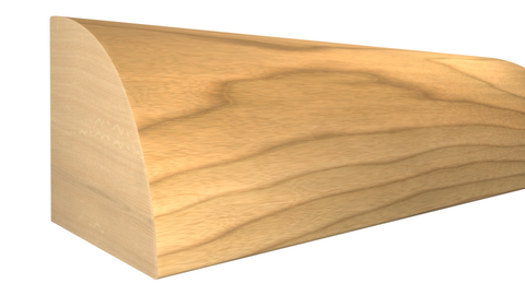 Profile View of Quarter Round Molding, product number RO-024-024-1-MA - 3/4" x 3/4" Maple Quarter Round - $2.10/ft sold by American Wood Moldings
