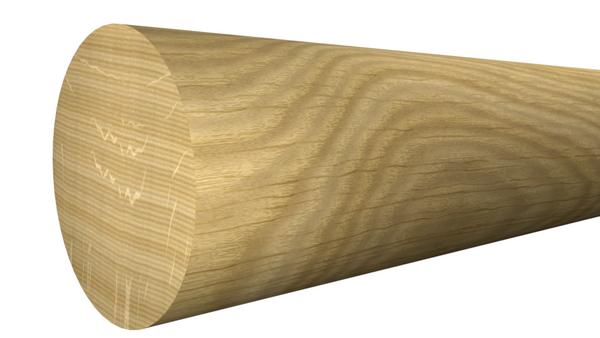RO-024-024-2-WO - 3/4" x 3/4" White Oak Full Round - $3.06/ft