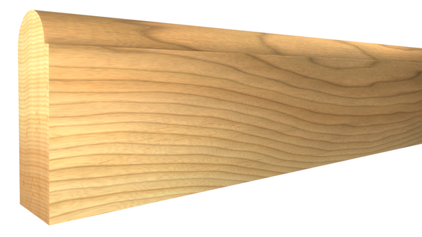 Profile View of Scribe Molding, product number SB-024-008-2-HI - 1/4" x 3/4" Hickory Scribe Molding - $1.28/ft sold by American Wood Moldings