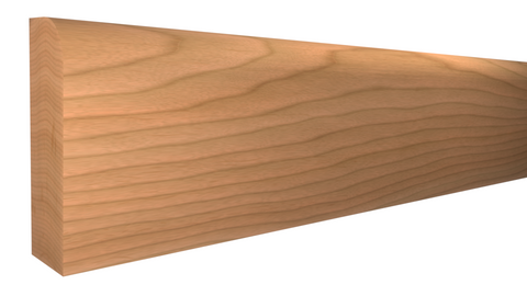 Profile View of Scribe Molding, product number SB-100-010-1-CH - 5/16" x 1" Cherry Scribe Molding - $2.19/ft sold by American Wood Moldings