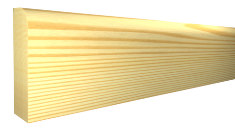 Profile View of Scribe Molding, product number SB-100-010-1-CP - 5/16" x 1" Clear Pine Scribe Molding - $1.92/ft sold by American Wood Moldings