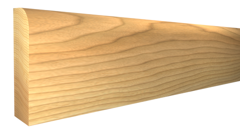 Profile View of Scribe Molding, product number SB-100-010-1-HI - 5/16" x 1" Hickory Scribe Molding - $1.71/ft sold by American Wood Moldings