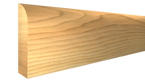 Profile View of Scribe Molding, product number SB-108-010-1-HI - 5/16" x 1-1/4" Hickory Scribe Molding - $2.14/ft sold by American Wood Moldings