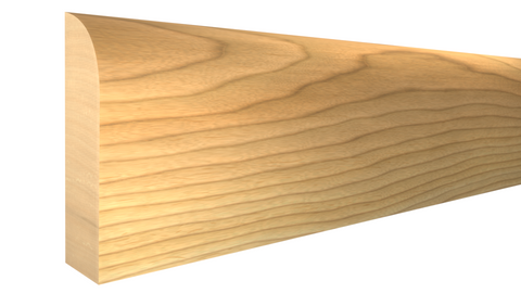 Profile View of Scribe Molding, product number SB-108-010-1-MA - 5/16" x 1-1/4" Maple Scribe Molding - $2.96/ft sold by American Wood Moldings