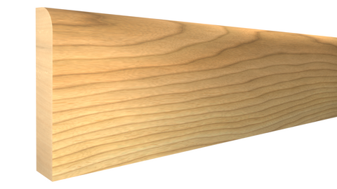 Profile View of Scribe Molding, product number SB-116-010-1-MA - 5/16" x 1-1/2" Maple Scribe Molding - $3.55/ft sold by American Wood Moldings