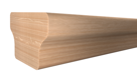 Profile View of Stair Handrails, product number SHR-124-220-1-RO - 2-5/8" x 1-3/4" Red Oak Stair Handrail - $7.40/ft sold by American Wood Moldings