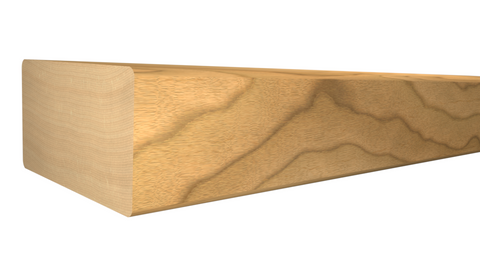 Profile View of Stair Handrail Molding, product number SHR-224-118-1-MA 1-9/16" x 2-5/8" Maple Stair Handrail - $15.50/ft sold by American Wood Moldings