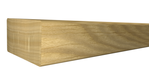 Profile View of Stair Handrail Molding, product number SHR-224-118-1-WO 1-9/16" x 2-3/4" White Oak Stair Handrail - $15.80/ft sold by American Wood Moldings