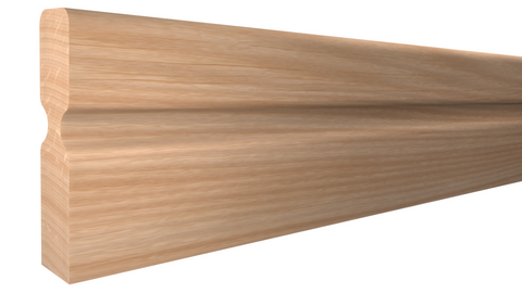 Profile View of Stair Handrails, product number SHR-512-116-1-RO - 1-1/2" x 5-3/8" Red Oak Stair Handrail - $11.96/ft sold by American Wood Moldings